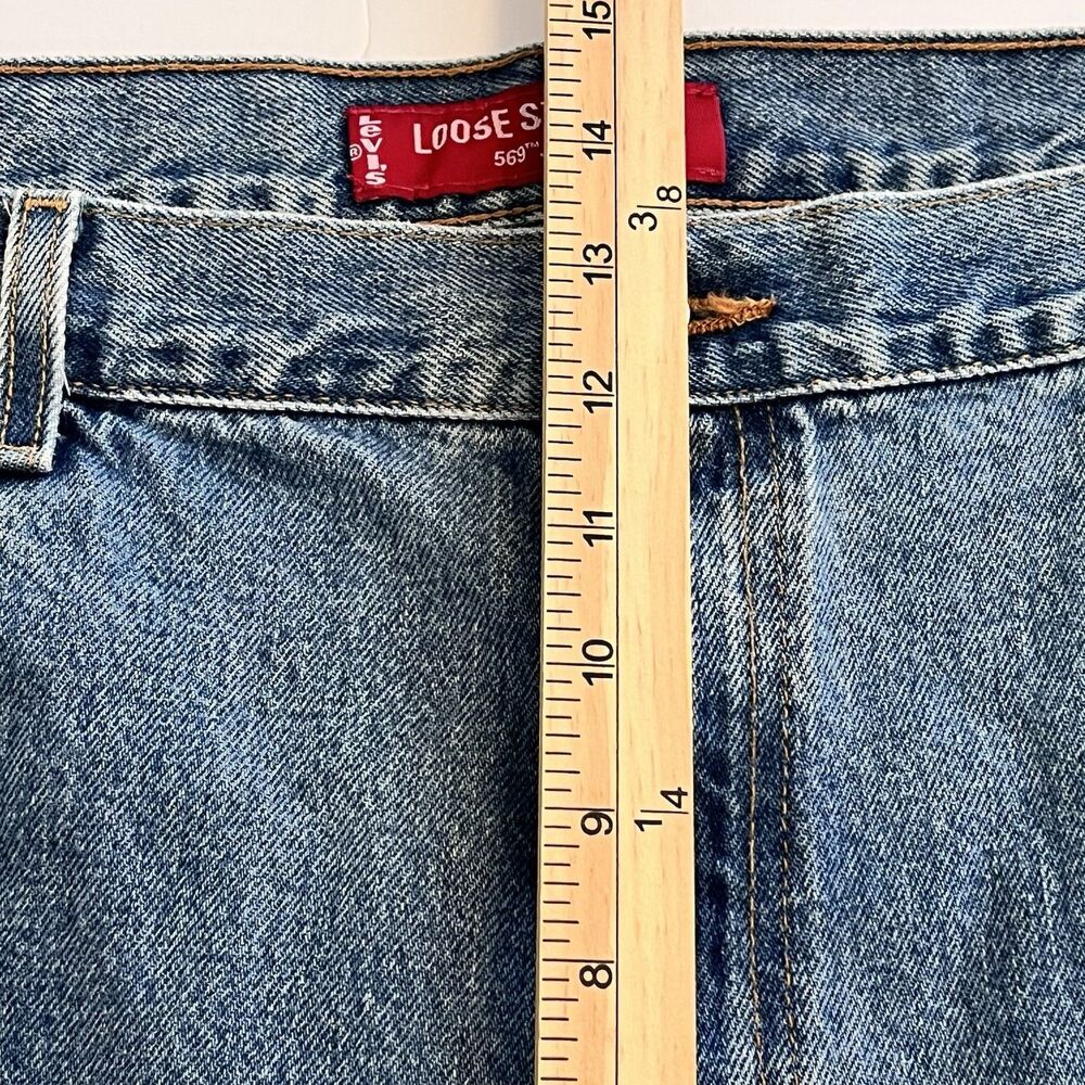 Vintage Y2K Levi’s 569 Loose Straight Fit Jeans Size 42 X 30 - Picture 8 of 9